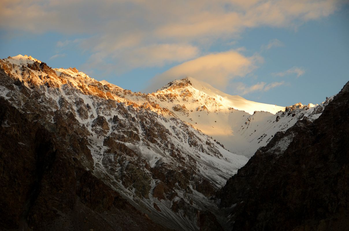 45 Sunrise On Hill Close Up West Of Sughet Jangal K2 North Face China Base Camp